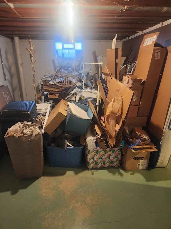 Roll-off dumpster container at job site for 8 Yard Dumpster Rental in Lake Worth Beach